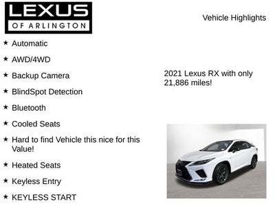 2021 Lexus RX 350 F SPORT PERFORMANCE