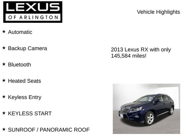 2013 Lexus RX 350 FWD 4dr