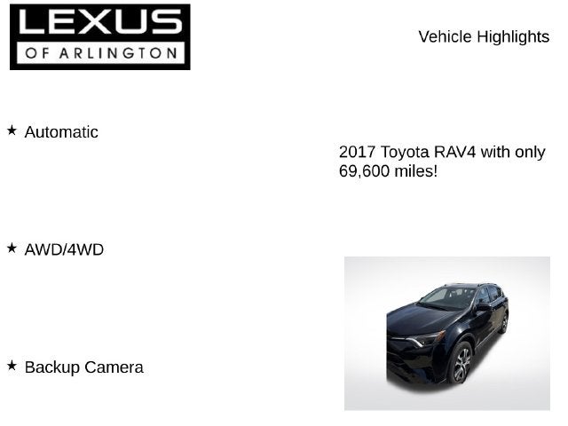 2017 Toyota RAV4 LE