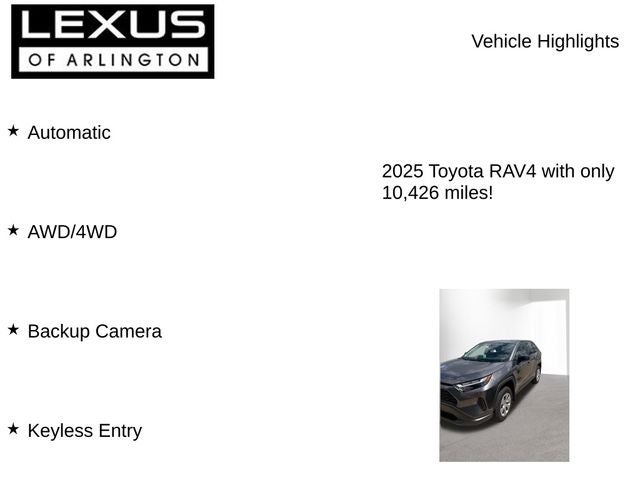 2025 Toyota RAV4 LE