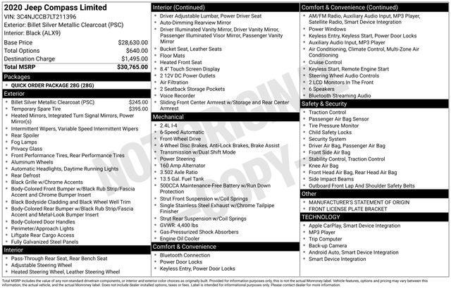 2020 Jeep Compass Limited