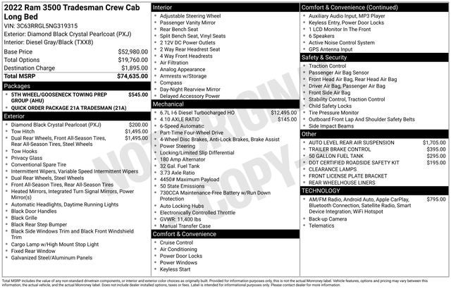 2022 RAM 3500 Tradesman