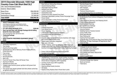 2019 Chevrolet Silverado 1500 High Country