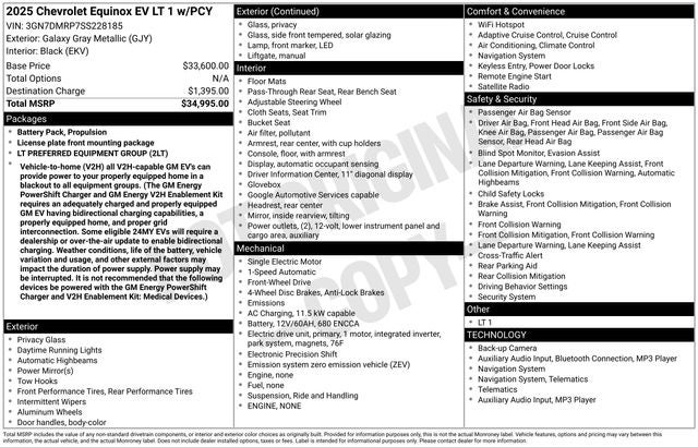 2025 Chevrolet Equinox EV LT