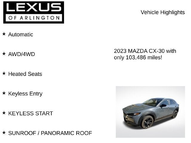 2023 Mazda Mazda CX-30 2.5 S Carbon Edition