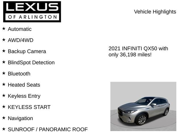 2021 INFINITI QX50 LUXE