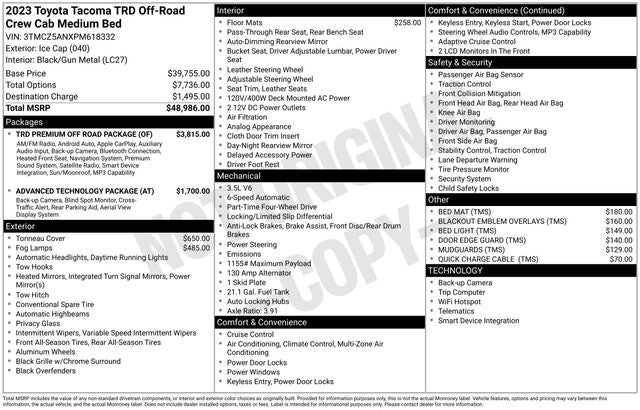 2023 Toyota Tacoma TRD Off-Road V6