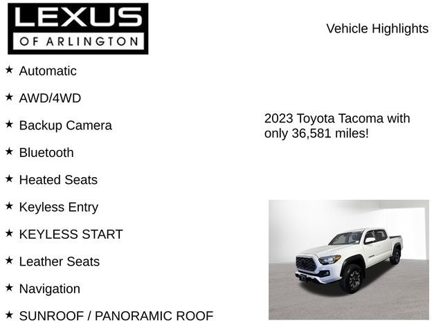 2023 Toyota Tacoma TRD Off-Road V6