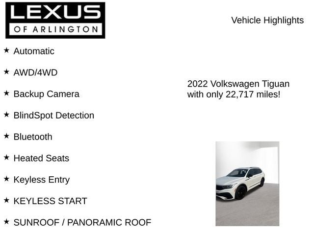 2022 Volkswagen Tiguan SE R-Line Black