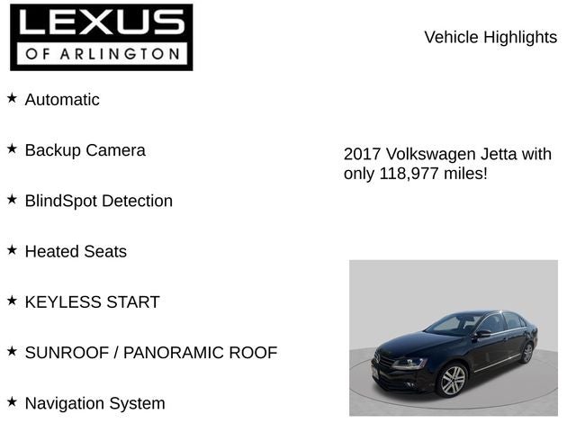 2017 Volkswagen Jetta 1.8T SEL