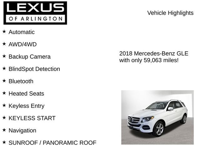 2018 Mercedes-Benz GLE GLE 350 4MATIC®