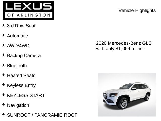 2020 Mercedes-Benz GLS GLS 450