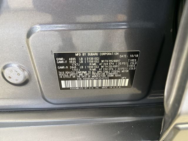 2019 Subaru Outback 2.5i