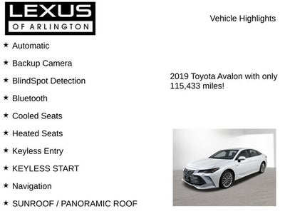 2019 Toyota Avalon Hybrid Limited