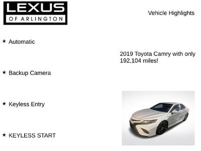 2019 Toyota Camry Hybrid Hybrid LE