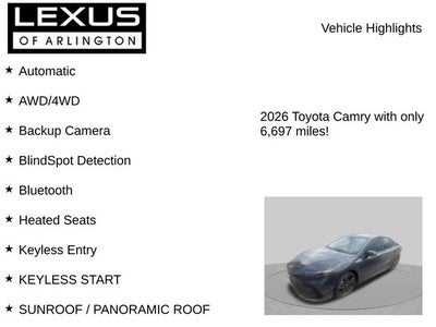 2026 Toyota Camry LE