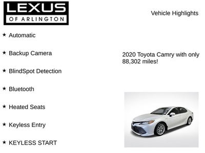 2020 Toyota Camry Hybrid Hybrid XLE