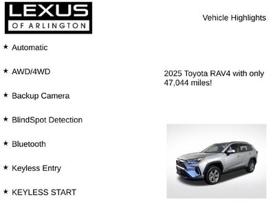 2025 Toyota RAV4 Hybrid Hybrid XLE