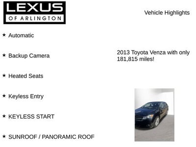 2013 Toyota Venza LE