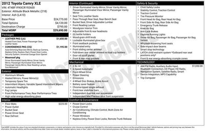 2012 Toyota Camry L