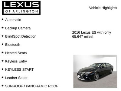 2016 Lexus ES 350