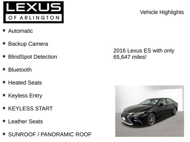 2016 Lexus ES 350