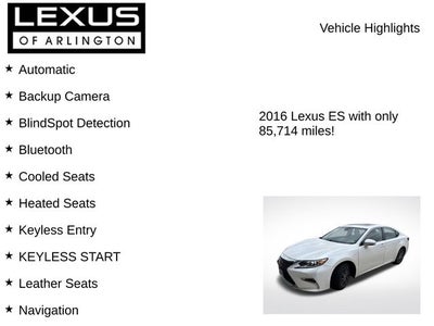 2016 Lexus ES 4dr Sdn