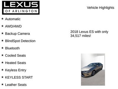 2018 Lexus ES 350 ES 350