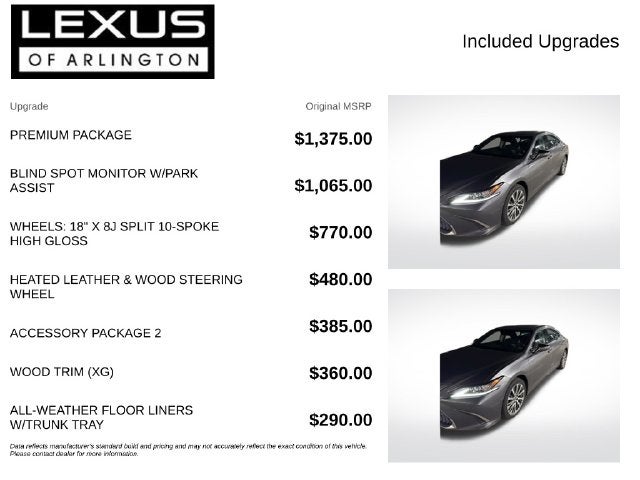 2021 Lexus ES ES 250