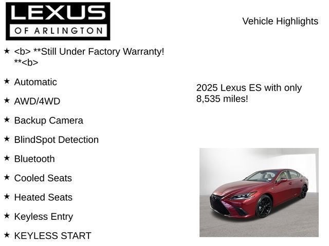 2025 Lexus ES 300h F SPORT DESIGN