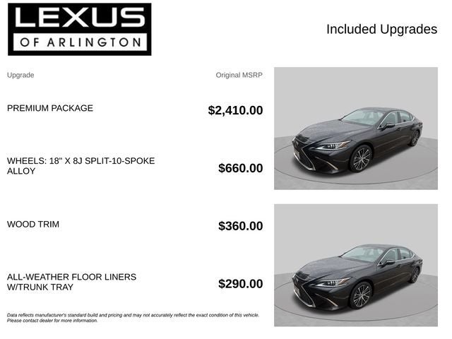 2022 Lexus ES ES 350