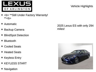 2025 Lexus ES 350 350