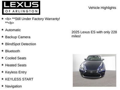 2025 Lexus ES 350 350