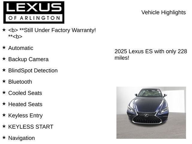 2025 Lexus ES 350 350