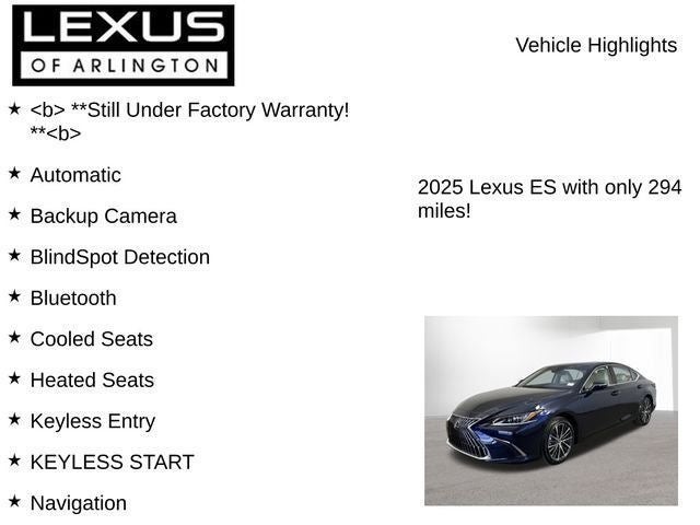 2025 Lexus ES 350 350