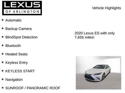 2020 Lexus ES 350 ES 350