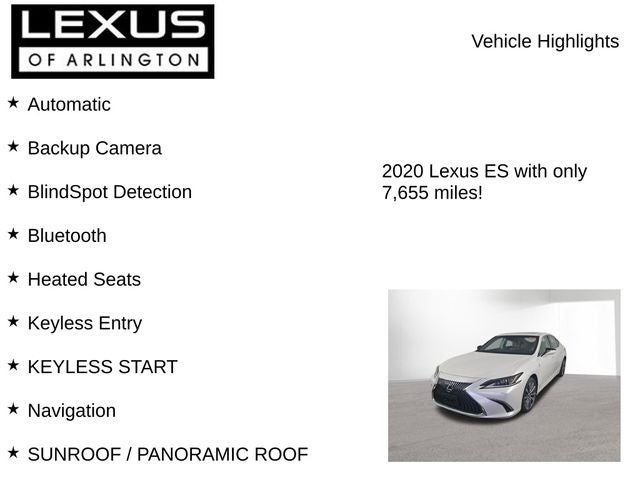 2020 Lexus ES 350 ES 350