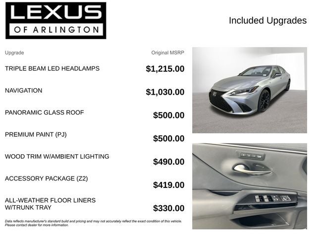 2025 Lexus ES 350 F SPORT DESIGN