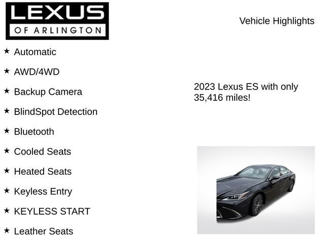 2023 Lexus ES ES 350
