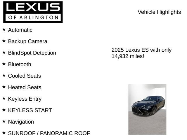 2025 Lexus ES 300h ES 300h Luxury