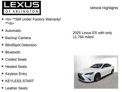 2025 Lexus ES ULTRA LUXURY