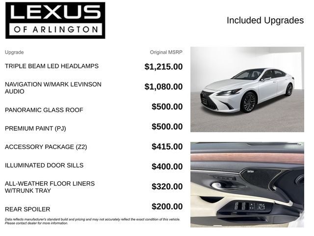 2024 Lexus ES 350 ULTRA LUXURY