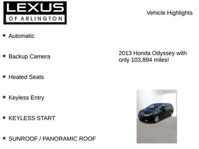 2013 Honda Odyssey Touring