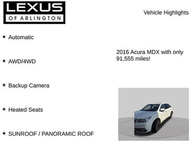 2016 Acura MDX Base