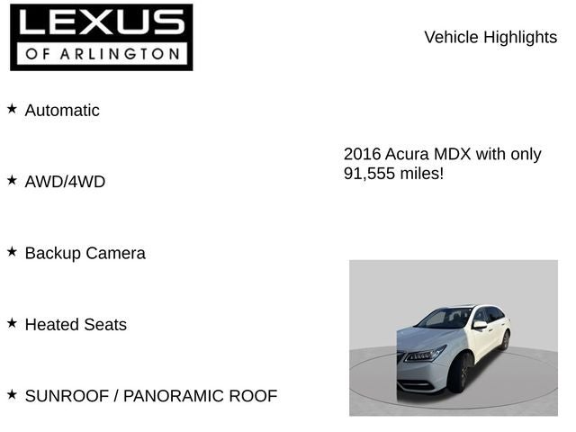 2016 Acura MDX Base