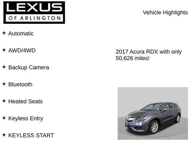2017 Acura RDX w/Technology Pkg