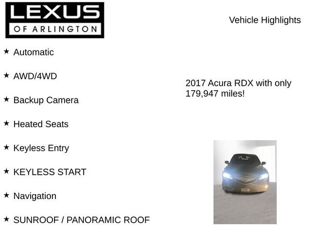 2017 Acura RDX Advance Package