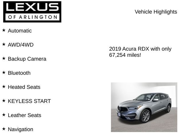 2019 Acura RDX Technology Package SH-AWD