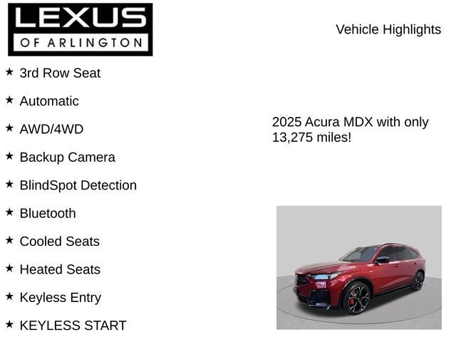 2025 Acura MDX Type S w/Advance Package