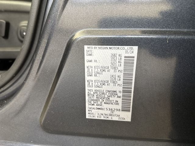 2014 INFINITI QX60 AWD 4dr